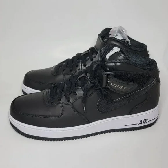 Nike | Shoes | Nike X Stussy Air Force 7 Mid Black Shoes  display picture 1